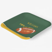 Beispiel für Retro Football Erstes Jahr bis zum 1. Pappteller (Gewinkelt)