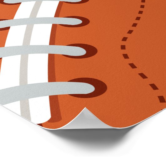 Beispiel für Retro Football Erstes Jahr bis zum 1. Poster (Ecke)