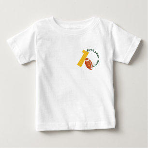 Beispiel für Retro Football im ersten Jahr bis zum Baby T-shirt
