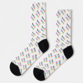 Beispiel für Socken mit Firmenlogo für Werbezwecke (Linkes Detail)