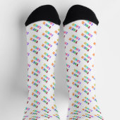Beispiel für Socken mit Firmenlogo für Werbezwecke (Oben)