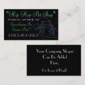 Beispiel für Tree Frog Business Card4 Visitenkarte (Vorne/Hinten)