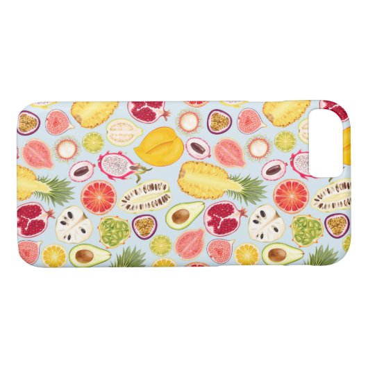 Beispiel für tropisches Fruit-Muster, iPhone-Fall Case-Mate iPhone Hülle (Rückseite (Horizontal))