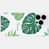 Beispiel für tropisches Leaf-Muster Case-Mate iPhone Hülle (Rückseite (Horizontal))