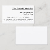 Beispiel für Visitenkarten Visitenkarte (Vorne/Hinten)