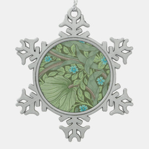 Beispiel für Wallpaper-Muster mit "Vergiss-Me-Not Schneeflocken Zinn-Ornament
