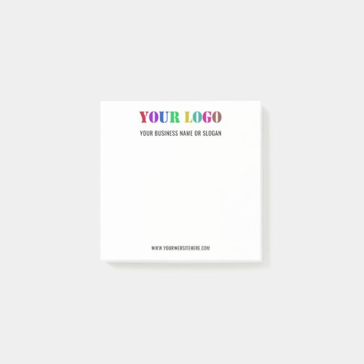 Beispiel für Werbefirmen-Logo-Post-it®-Hinweise Post-it Klebezettel (Vorderseite)