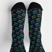 Beispiel für Werbesocken mit Markenlogo Socken (Oben)