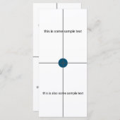 Beispiel-Hochzeitmenü Menükarte (Vorne/Hinten)