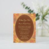 Beispiel Hochzeitseinladung - Herbstnebelrunde Einladungspostkarte (Stehend Vorderseite)