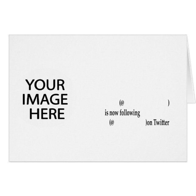Beispiel im Anschluss an Twitter Bild und Text hin (Vorderseite (Horizontal))