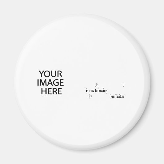 Beispiel im Anschluss an Twitter Bild und Text hin Magnet (Vorne)