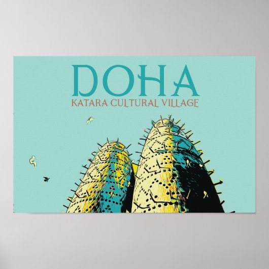 Beispiel Katar für das Kulturdorf Doha Katara Poster (Vorne)