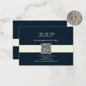 Beispiel Navy QR Code Scan UAWG Mitteilungskarte (Vorderseite/Rückseite Beispiel)