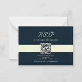 Beispiel Navy QR Code Scan UAWG Mitteilungskarte (Vorderseite)
