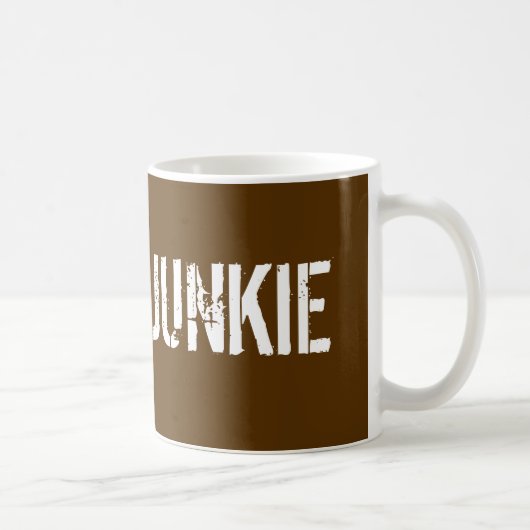 BEISPIEL: NUR FARBE / dunkelbraun + Ihr Text Kaffeetasse (Rechts)