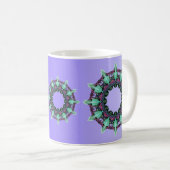 BEISPIEL NUR FARBgradienten - violett Kaffeetasse (VorderseiteRechts)