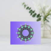 BEISPIEL NUR FARBgradienten - violett Postkarte (Stehend Vorderseite)