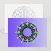 BEISPIEL NUR FARBgradienten - violett Postkarte (Vorne/Hinten)