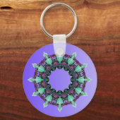 BEISPIEL NUR FARBgradienten - violett Schlüsselanhänger (Vorderseite)