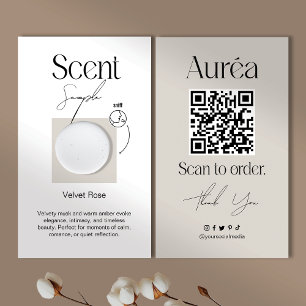 Beispiel QR Business Card für Candle Scent Visitenkarte