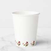 Beispiel Rose mit Flora und Lantern Brautparty Pappbecher (Rückseite)