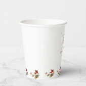 Beispiel Rose mit Flora und Lantern Brautparty Pappbecher (Rechts)