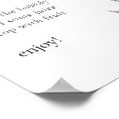 Beispiel Rose mit Flora und Lantern Mimosa Bar Sig Poster (Ecke)