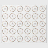 Beispiel Rustikale Rose und Brautparty Lantern Geschenkpapier (Flach)