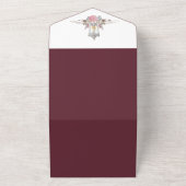 Beispiel Rustikale Rose und Laternenwintern All In One Einladung (Außenbereich)