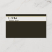 Beispiel und stilvolle, dunkelgrüne Schlichte Visi Visitenkarte (Vorderseite)