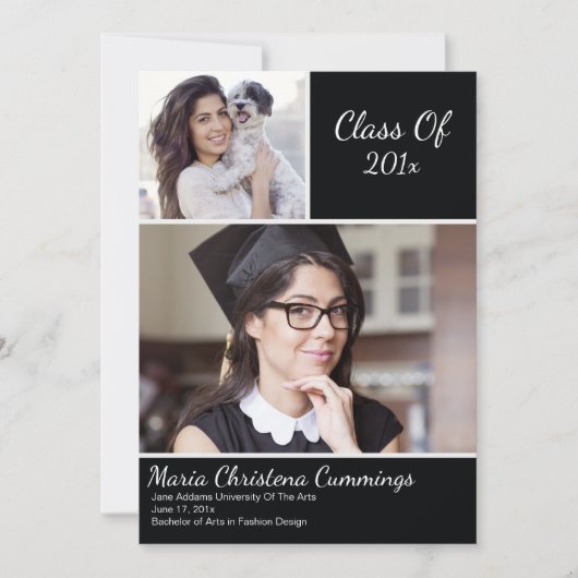 Beispielar Scholar Abschluss Ankündigung (Vorderseite)