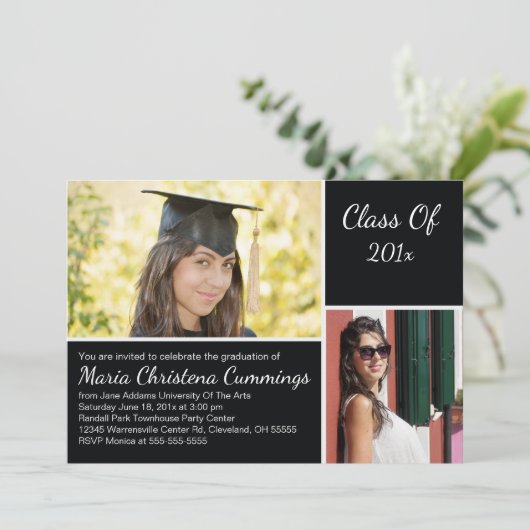 Beispielar-Scholar-Graduiertengruppe Einladung (Stehend Vorderseite)