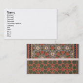 Beispiele der Deckendekorationen, 'von der Visitenkarte (Vorne/Hinten)