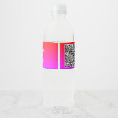 Beispiele für den benutzerdefinierten QR-Code-Flas Wasserflaschenetikett (Rückseite)