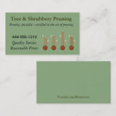 Beispiele für die Baumstruktur-Beschneidung von Vi Visitenkarte (Vorne/Hinten)