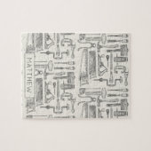 Beispiele für personalisierte Vintage Handwerkzeug Puzzle (Horizontal)