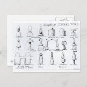 Beispiele für Topiary Work, 1902 (Gravur) (b/w ph Postkarte (Vorne/Hinten)