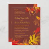 Beispieleinladung - Herbstfeier Einladungspostkarte (Vorne/Hinten)