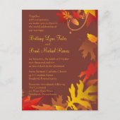 Beispieleinladung - Herbstfeier Einladungspostkarte (Vorderseite)