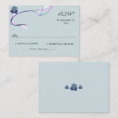 Beispielklassisch lila grünes UAWG Mitteilungskarte (Vorne/Hinten)