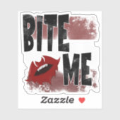 Beiß - Cooles Zitat - Halloween - Bat Aufkleber (Blatt)