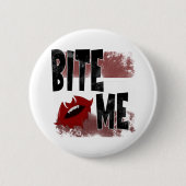 Beiß - Cooles Zitat - Halloween - Bat Button (Vorderseite)