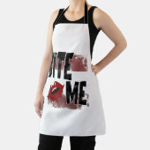 Beiß - Cooles Zitat - Halloween - Bat Schürze (InSitu)