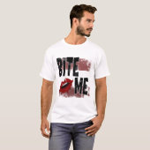 Beiß - Cooles Zitat - Halloween - Bat T-Shirt (Vorne ganz)