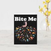 Beiß, ich fische Fischfang Lover Karte (Gelbe Blume)