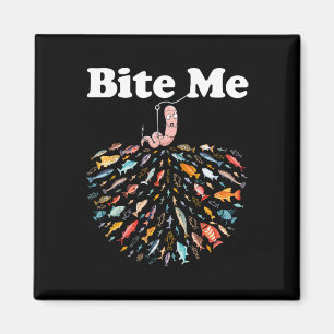 Beiß, ich fische Fischfang Lover Magnet