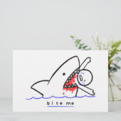 Beiß mich briefpapier (Stehend Vorderseite)