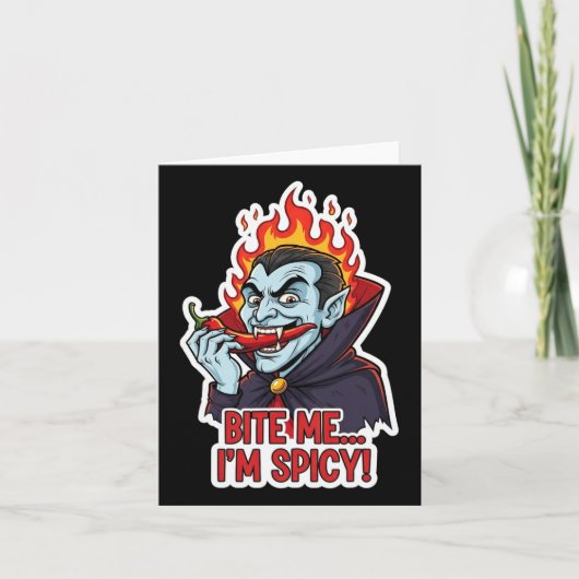Beiß mich, ich bin scharf karte (Vorderseite)
