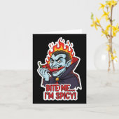 Beiß mich, ich bin scharf karte (Gelbe Blume)